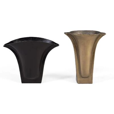 Zestaw dwóch wazonów aluminiowych Giner Y Colomer - Ręcznie wykonane i Eleganckie Zestaw dwóch wazonów aluminiowych Giner Y Colomer - Ręcznie wykonane i Eleganckie