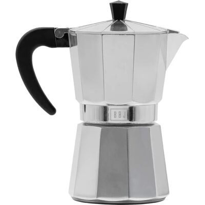 Caffettiera Boj Modello 01602604 Argento - 6 Tazze - Moka Caffettiera Boj Modello 01602604 Argento - 6 Tazze - Moka