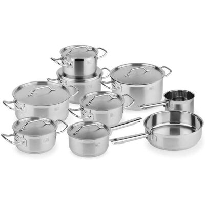 BOJ Premium Kochgeschirr-Set - Edelstahl - 9 Stück BOJ Premium Kochgeschirr-Set - Edelstahl - 9 Stück