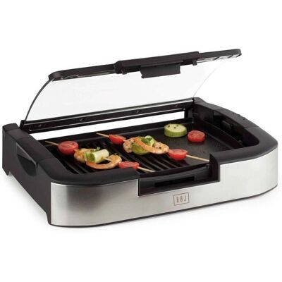 Parrilla eléctrica BOJ - 1800W con tapa de vidrio - Uso exterior Parrilla eléctrica BOJ - 1800W con tapa de vidrio - Uso exterior