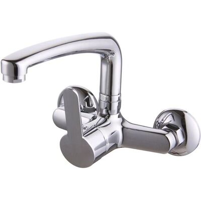 Clever Griferias - S12 Urban 98329 - Gris - mural - largo Grifo Clever Griferias - S12 Urban 98329 - Gris - mural - largo Grifo
