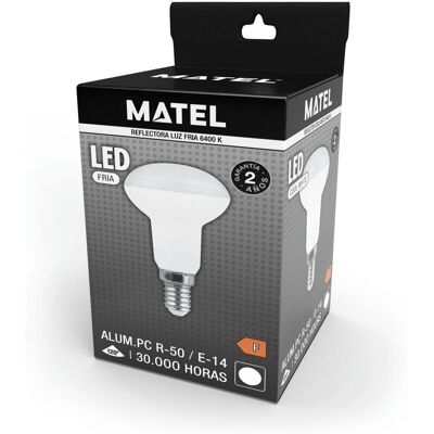 MATEL LED-Lampe - 50mm Reflektor E14 6W Kaltweiß MATEL LED-Lampe - 50mm Reflektor E14 6W Kaltweiß