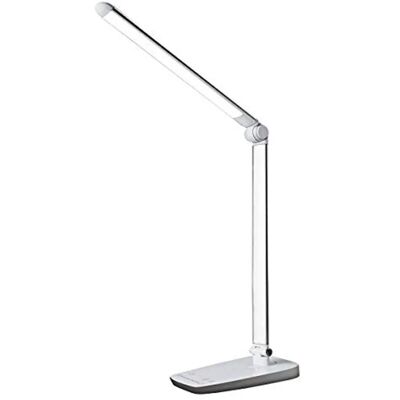 Lampe de Bureau USB Dimmable Blanche Matel - 10W - Publicité Lampe de Bureau USB Dimmable Blanche Matel - 10W - Publicité