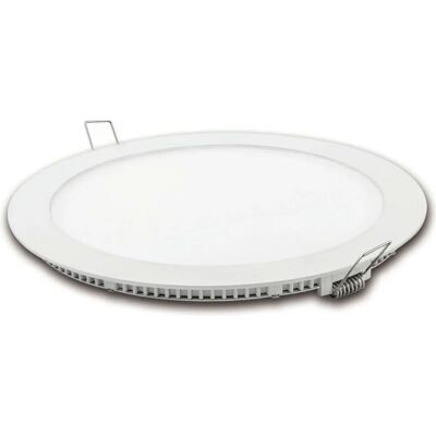 MATEL - Faretto LED Piatto Tondo Bianco - 18W 4000K - Downlight MATEL - Faretto LED Piatto Tondo Bianco - 18W 4000K - Downlight