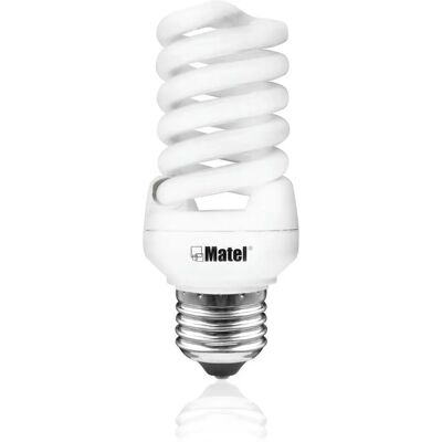 MATEL E27 25W Bianca Fredda Lampadina a Spirale - Lampadina MATEL E27 25W Bianca Fredda Lampadina a Spirale - Lampadina