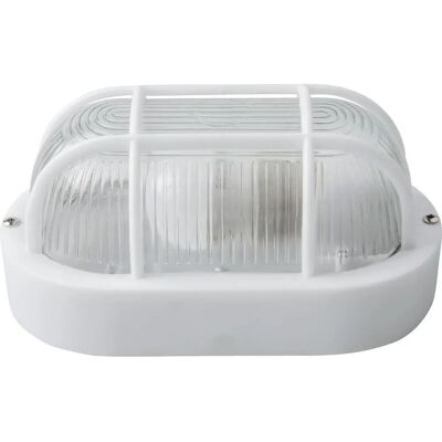 MATEL Modell — Außenwandleuchte oval IP54, E27, Weiß - Outdoor Wall Light MATEL Modell — Außenwandleuchte oval IP54, E27, Weiß - Outdoor Wall Light