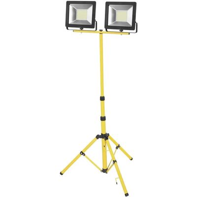 Treppiede Matel con proiettore LED - Esterno, 2x70W, Freddo Treppiede Matel con proiettore LED - Esterno, 2x70W, Freddo
