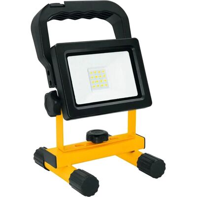 Matel 10W 6400K 800lm - Projecteur LED rechargeable - Publicité Matel 10W 6400K 800lm - Projecteur LED rechargeable - Publicité