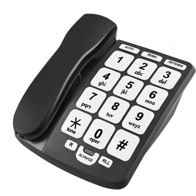 Telefono da scrivania analogico Küken XXL - Con memoria e vivavoce Telefono da scrivania analogico Küken XXL - Con memoria e vivavoce