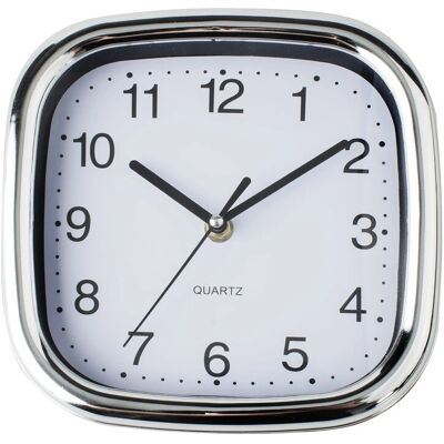 Horloge Murale/Bureau Küken 33677 - Quartz, Blanc, Argent - Publicité Horloge Murale/Bureau Küken 33677 - Quartz, Blanc, Argent - Publicité