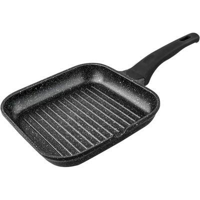 Parrilla de Piedra Suprema con Mango Fijo Rayado - Grill - 28 cm Parrilla de Piedra Suprema con Mango Fijo Rayado - Grill - 28 cm