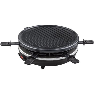 Küken Noir 900W Gril Raclette Rond avec 6 Poêles à Fromage - Barbecue/Grill - Publicité Küken Noir 900W Gril Raclette Rond avec 6 Poêles à Fromage - Barbecue/Grill - Publicité