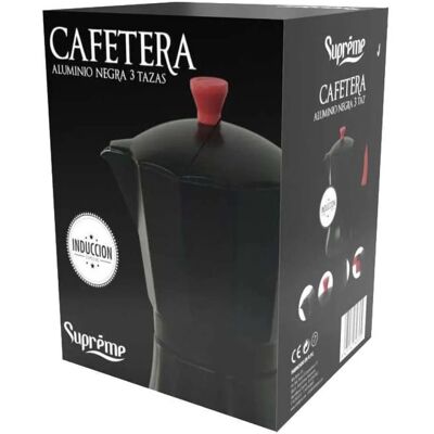 Cafetière à induction Supreme - 9 tasses - Noir - Publicité Cafetière à induction Supreme - 9 tasses - Noir - Publicité