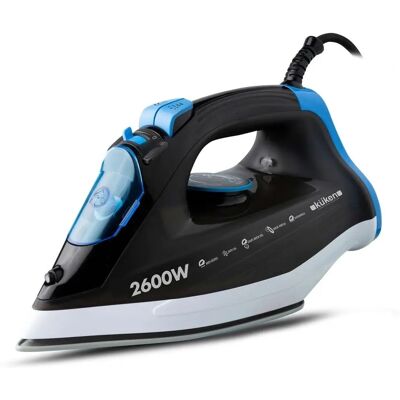 KUKEN 2600W - Nero/Bianco/Blu - Ferro da stiro a vapore KUKEN 2600W - Nero/Bianco/Blu - Ferro da stiro a vapore