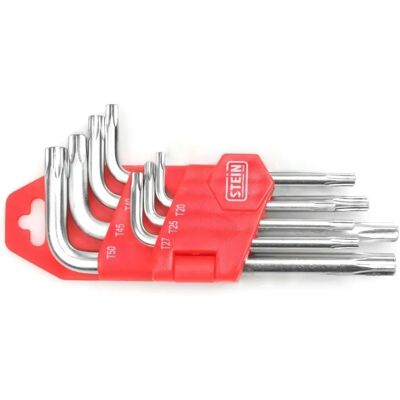 Conjunto de Llaves Torx con Agujero Largo Stein - 9 Piezas Conjunto de Llaves Torx con Agujero Largo Stein - 9 Piezas