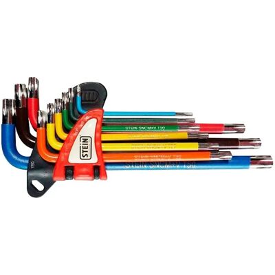 Juego de Llaves Torx Largas Stein - Multicolor - Acero Duradero Juego de Llaves Torx Largas Stein - Multicolor - Acero Duradero