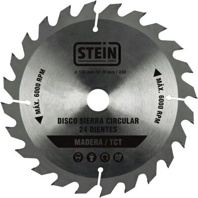 Disco circular Stein 180 mm 24 Dientes - Corte Madera Disco circular Stein 180 mm 24 Dientes - Corte Madera