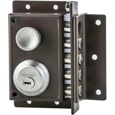 Cerradura de sobreponer de acero Handlock - Manija derecha - Cerradura de seguridad para puertas Cerradura de sobreponer de acero Handlock - Manija derecha - Cerradura de seguridad para puertas