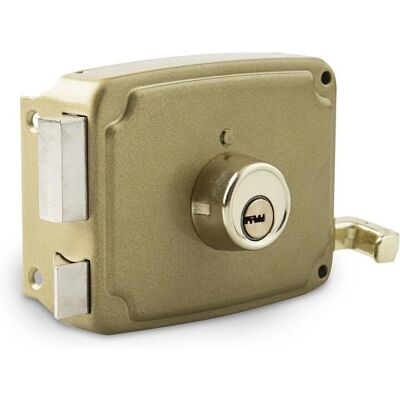Handlock - Cerradura de superposición izquierda 120mm - Cerradura de superposición Handlock - Cerradura de superposición izquierda 120mm - Cerradura de superposición