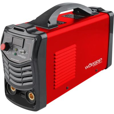 Soldador inverter de titanio WORGRIP 200A - MMA, arco corto, compatible con generador Soldador inverter de titanio WORGRIP 200A - MMA, arco corto, compatible con generador