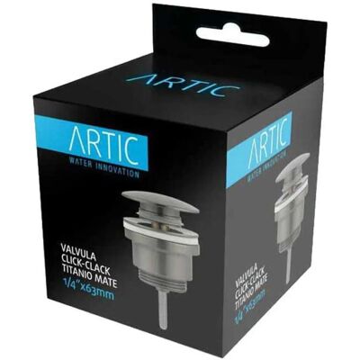 Vanne click-clack Titanie Mate 1/4x63mm Artic - Publicité Vanne click-clack Titanie Mate 1/4x63mm Artic - Publicité
