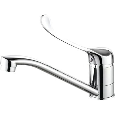 ARTIC Mezclador de fregadero - Médico, Plata, Manija larga, Cerámica 40mm ARTIC Mezclador de fregadero - Médico, Plata, Manija larga, Cerámica 40mm