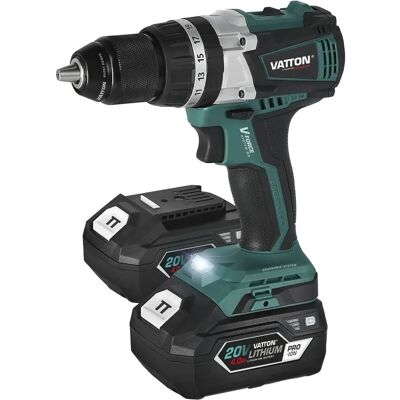 Taladro Percutor Sin Escobillas Vatton 20V - 2 Baterías, 3 en 1 Taladro Percutor Sin Escobillas Vatton 20V - 2 Baterías, 3 en 1