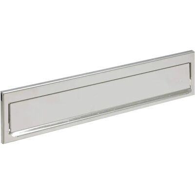 Arregui Copri fessura per lettere in acciaio inox - 34,2x7,3cm - Apertura 32,5x3cm - Resistente alle intemperie Arregui Copri fessura per lettere in acciaio inox - 34,2x7,3cm - Apertura 32,5x3cm - Resistente alle intemperie