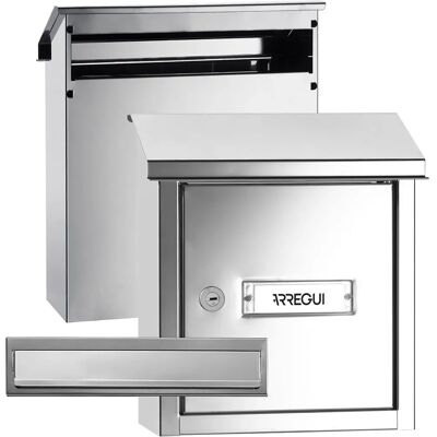 Arregui V-4037 Brievenbus van Roestvrij Staal - Postvak, Brievenopening, Slot Arregui V-4037 Brievenbus van Roestvrij Staal - Postvak, Brievenopening, Slot