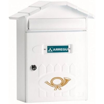 Arregui E-5001 White Wall-Mounted Mailbox - Mailbox Arregui E-5001 White Wall-Mounted Mailbox - Mailbox