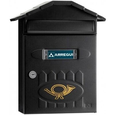 Arregui E-5004 Wall-mounted Black Mailbox Arregui E-5004 Wall-mounted Black Mailbox
