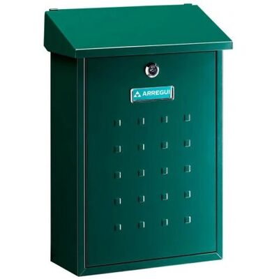 Arregui E-5603 Stainless Steel Wall-mounted Green Mailbox - Mailbox Arregui E-5603 Stainless Steel Wall-mounted Green Mailbox - Mailbox