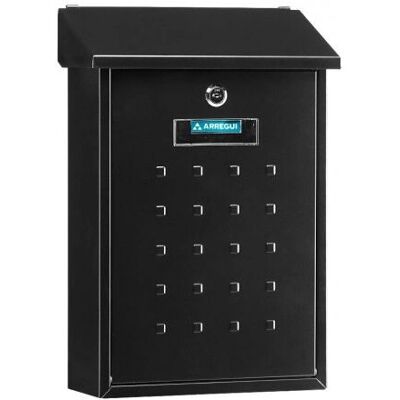 Arregui E-5604 Stainless Steel Wall-mounted Mailbox - Black Arregui E-5604 Stainless Steel Wall-mounted Mailbox - Black