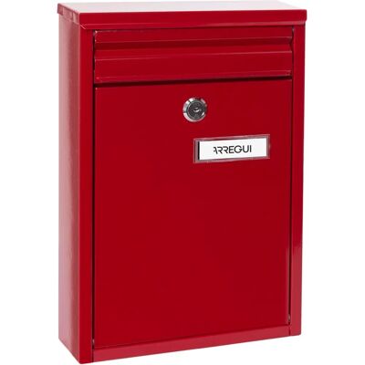 Arregui Steel Mailbox Size S - Wall-Mountable, Rear Slot Arregui Steel Mailbox Size S - Wall-Mountable, Rear Slot