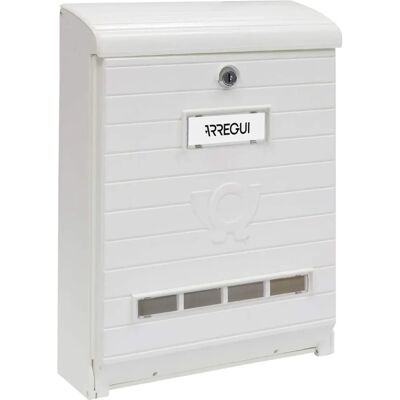Arregui White Large Capacity Wall Mailbox - Mailbox Arregui White Large Capacity Wall Mailbox - Mailbox