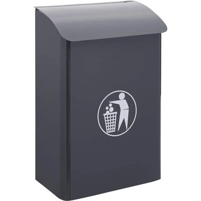 Arregui E6115 Väggsopstation - 30L, Antracitgrå - Inomhus/Delad Arregui E6115 Väggsopstation - 30L, Antracitgrå - Inomhus/Delad