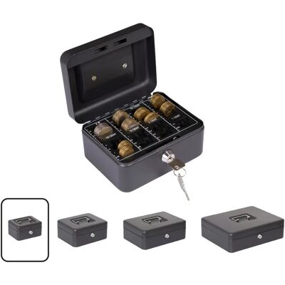 ARREGUI Compact Steel Safe with Key - Money & Coin Container ARREGUI Compact Steel Safe with Key - Money & Coin Container