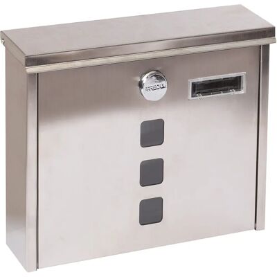 Arregui - Chance E7107 Cassetta Postale in Acciaio Inox - Montaggio a parete, formato A4 Arregui - Chance E7107 Cassetta Postale in Acciaio Inox - Montaggio a parete, formato A4