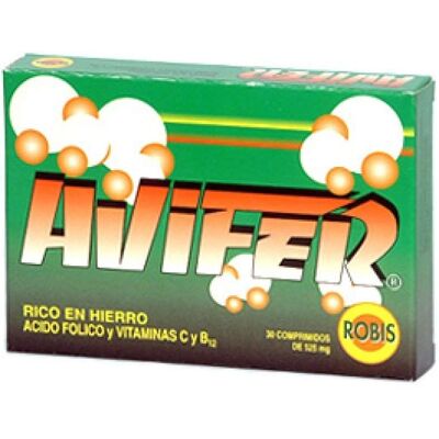 Robis Avifer 30 Tablets - Iron Supplement Robis Avifer 30 Tablets - Iron Supplement