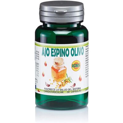 Robis Garlic, Hawthorn, Olive - 90 Capsules - Dietary Supplement Robis Garlic, Hawthorn, Olive - 90 Capsules - Dietary Supplement