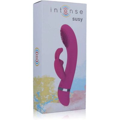 Intense Susy Vibrateur Lapin Rose 7 Modes - G-Spot & Clitoris - Publicité Intense Susy Vibrateur Lapin Rose 7 Modes - G-Spot & Clitoris - Publicité