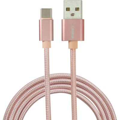 Câble USB Eightt ECT-4P - Rose - 1m - USB 2.0 - USB-C à USB-A - Publicité Câble USB Eightt ECT-4P - Rose - 1m - USB 2.0 - USB-C à USB-A - Publicité
