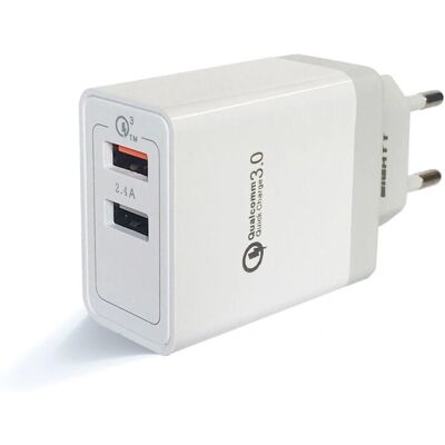 Eightt EQC2V2 Universal-Ladegerät - 18W, Weiß, Schwarz, USB, Quick Charge 3.0 Eightt EQC2V2 Universal-Ladegerät - 18W, Weiß, Schwarz, USB, Quick Charge 3.0