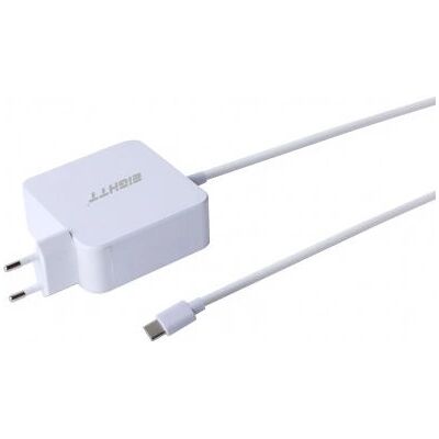 Chargeur USB-C Universel Blanc Eightt EC90-C - Usage intérieur - Publicité Chargeur USB-C Universel Blanc Eightt EC90-C - Usage intérieur - Publicité