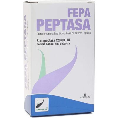 FEPADIEt Peptase 60 Caps - Tissue Repair & Mucolytic - Dietary Supplement FEPADIEt Peptase 60 Caps - Tissue Repair & Mucolytic - Dietary Supplement
