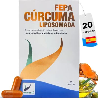 Fepa Cúrcuma Liposomal - Apoyo Sistema Nervioso - 20 Cápsulas Fepa Cúrcuma Liposomal - Apoyo Sistema Nervioso - 20 Cápsulas