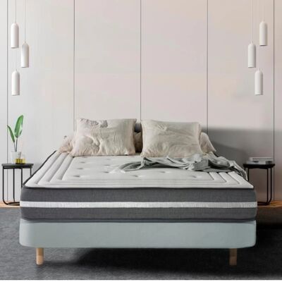 Matelas BE ZEN - Deluxe 3D Viscofoam 26cm - 160x200 - Support et Respirant - Publicité Matelas BE ZEN - Deluxe 3D Viscofoam 26cm - 160x200 - Support et Respirant - Publicité