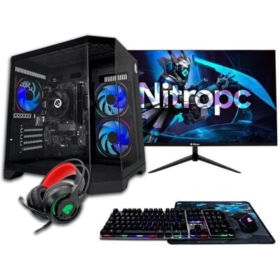 NITROPC AMD Ryzen 5 4650G 16GB RAM 1TB SSD 24'' Näyttö - PC Gaming NITROPC AMD Ryzen 5 4650G 16GB RAM 1TB SSD 24'' Näyttö - PC Gaming