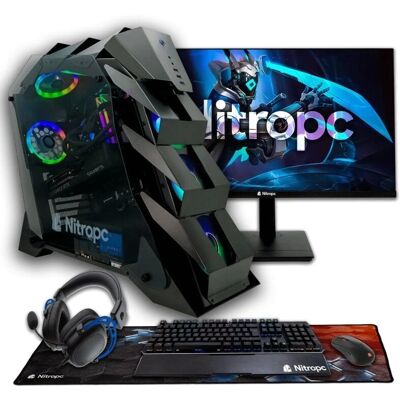 Nitropc Intel Core i9-12900KF 32GB DDR4 2TB SSD Monitor 27" - PC Gaming Nitropc Intel Core i9-12900KF 32GB DDR4 2TB SSD Monitor 27" - PC Gaming