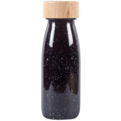 Bouteille sensorielle noire Float de Petit Boum - 14x4cm - Publicité Bouteille sensorielle noire Float de Petit Boum - 14x4cm - Publicité